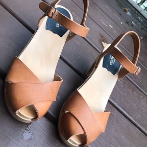 Free People Swedish Hasbeen Platform Clog Sandal